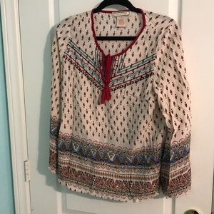 Flying Tomato Long Sleeve Blouse